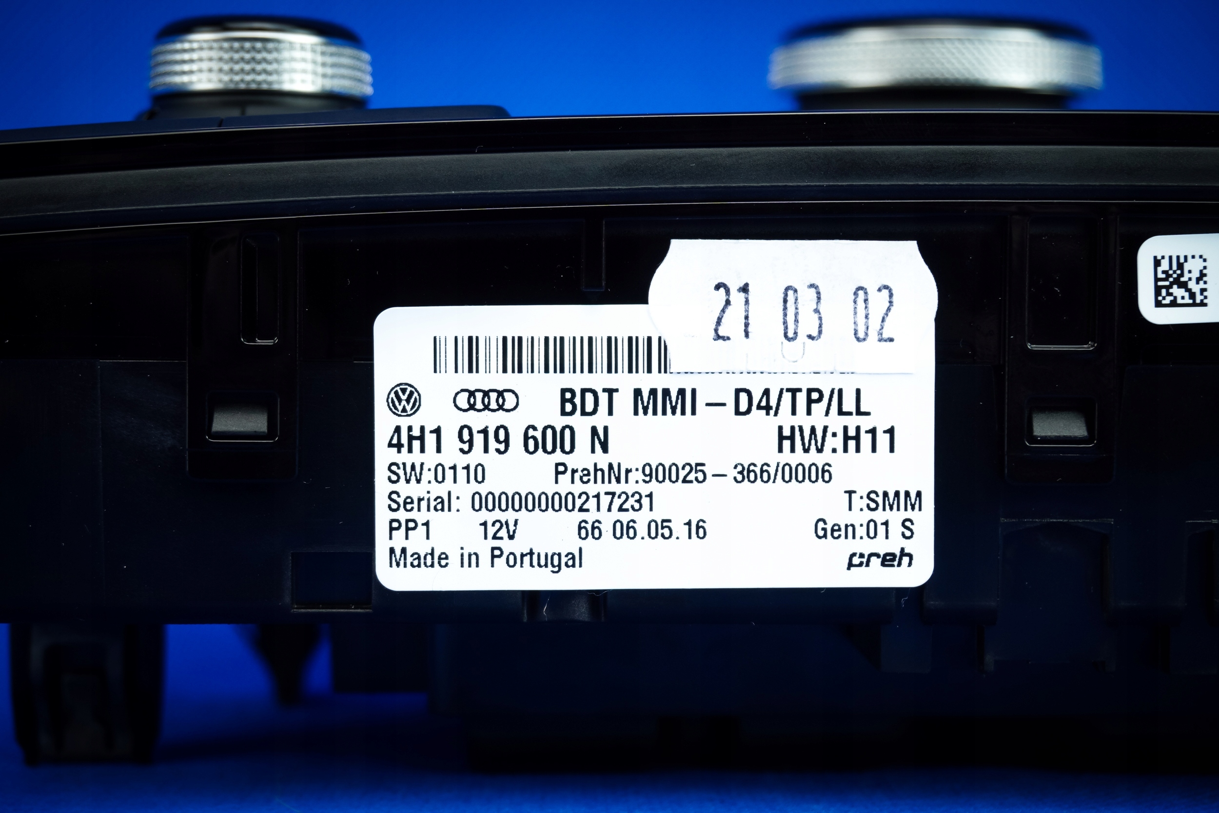Bedienteil Touchpad MMI Audi A8 4H1919600N