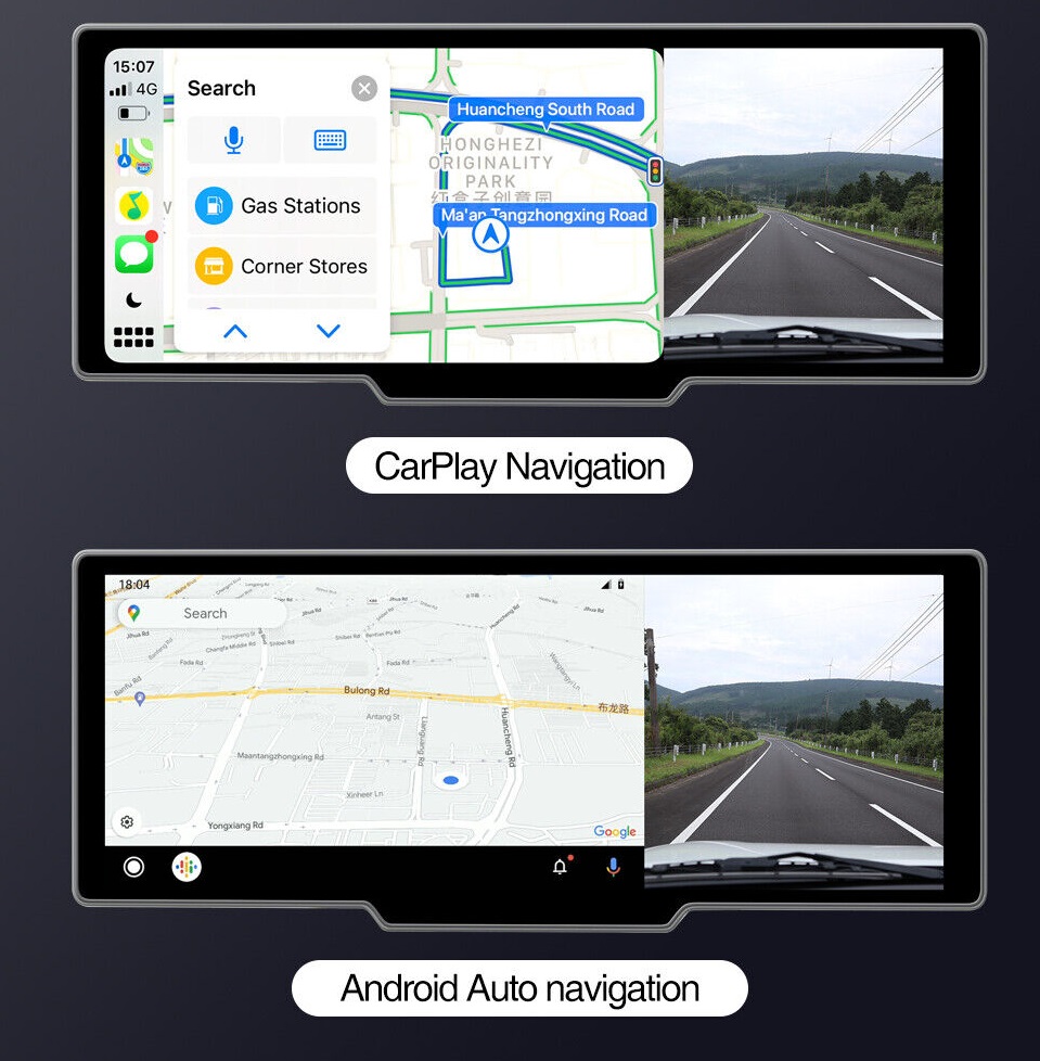 Radio Android Auto CAR PLAY nawigacja, kamera DVR cofania, WifI, Bluetooth Pilot w zestawie nie