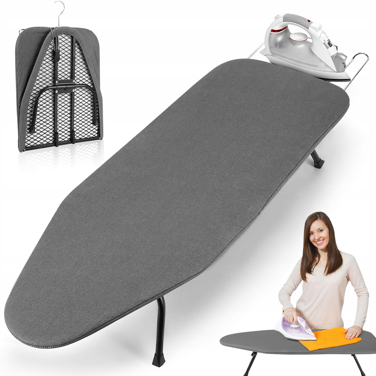 Levně Žehlicí Prkno Mini Lehké, Stabilní, Odolné, Zesílená Verze