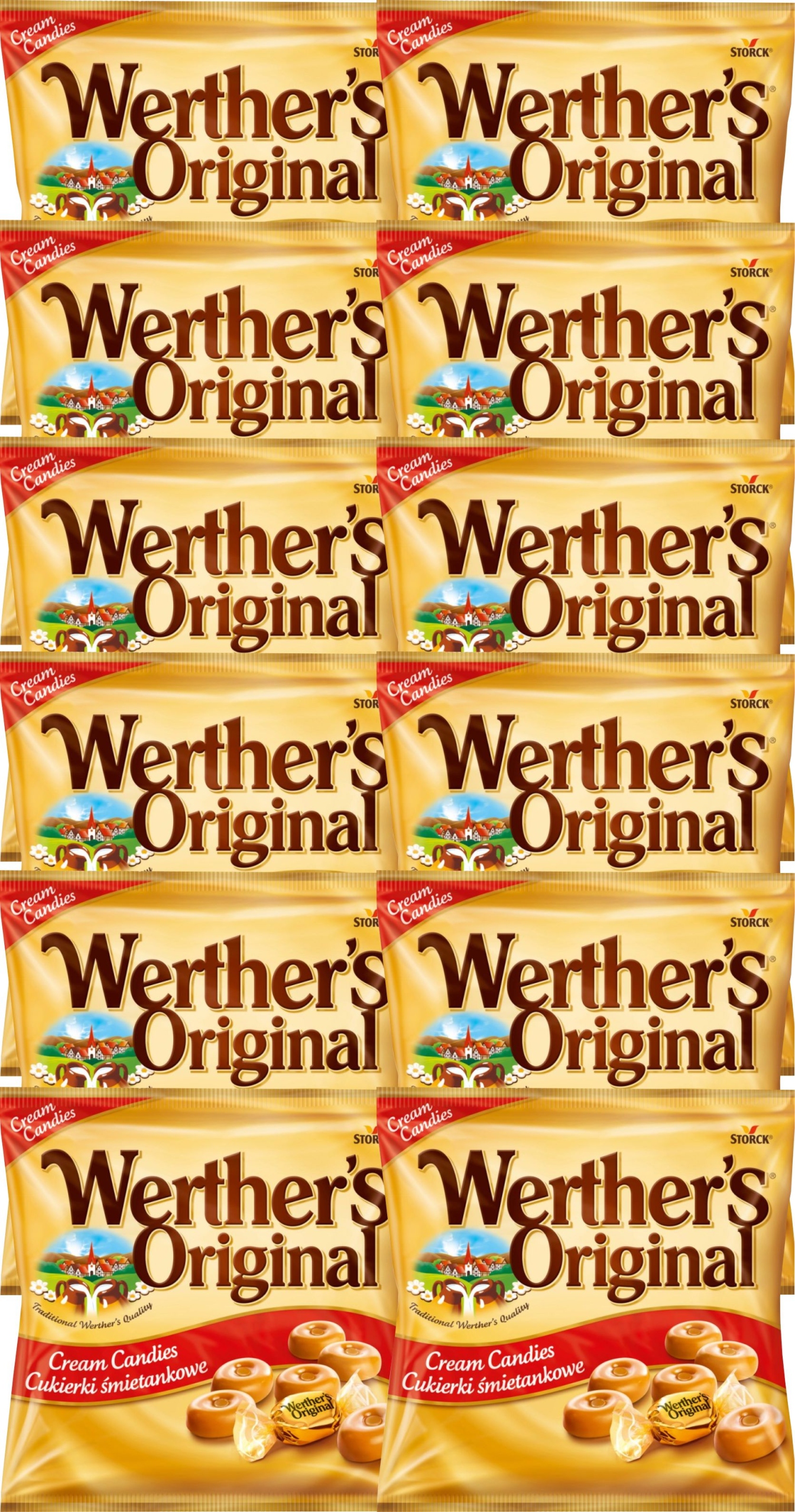 (x18) Storck Cukierki Werthers Oryginal 90g