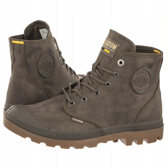 Buty Męskie Palladium Pampa Hi Wax Major Brązowe
