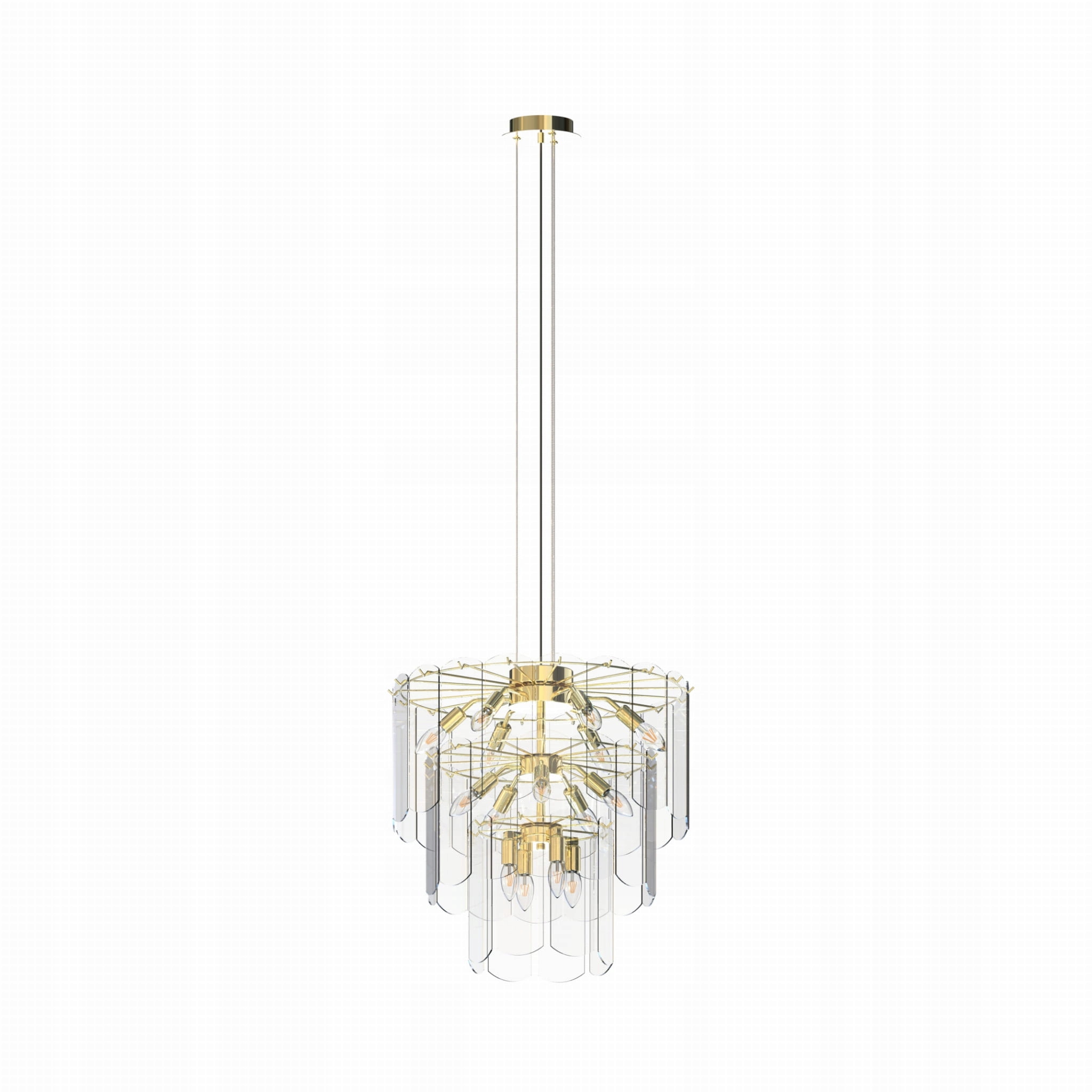 Krásna vyrovnaná lampa nad schody terasu s vysokým stropom Nira glamour