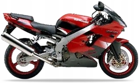 Samolepky Na Motocykl Juula Pro Kawasaki Zx 9R 2000 Červené B1