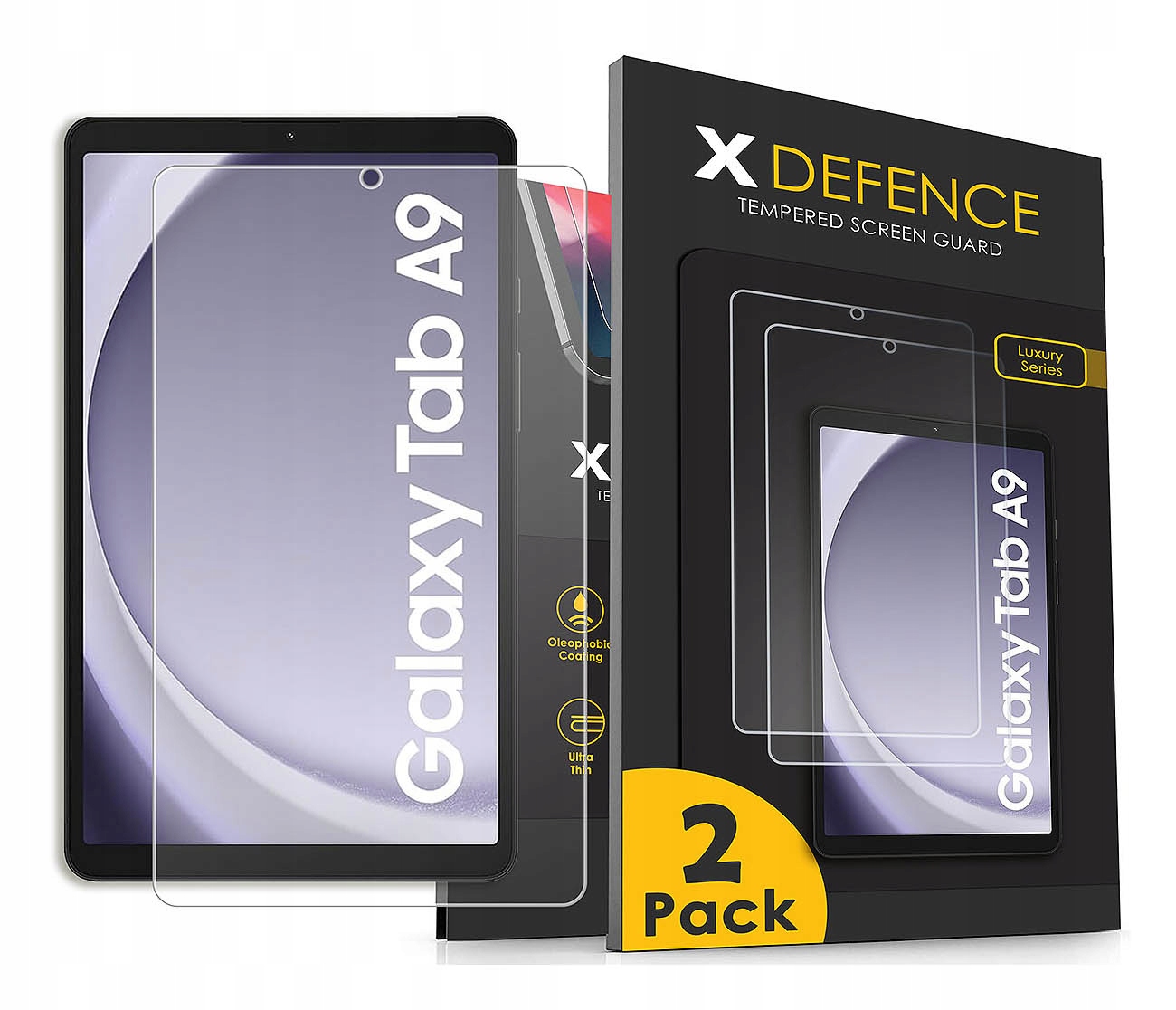 Szkło Hybrydowe Do Samsung Galaxy Tab A9 8.7 2023 Ochronne Szybka 2 Sztuki
