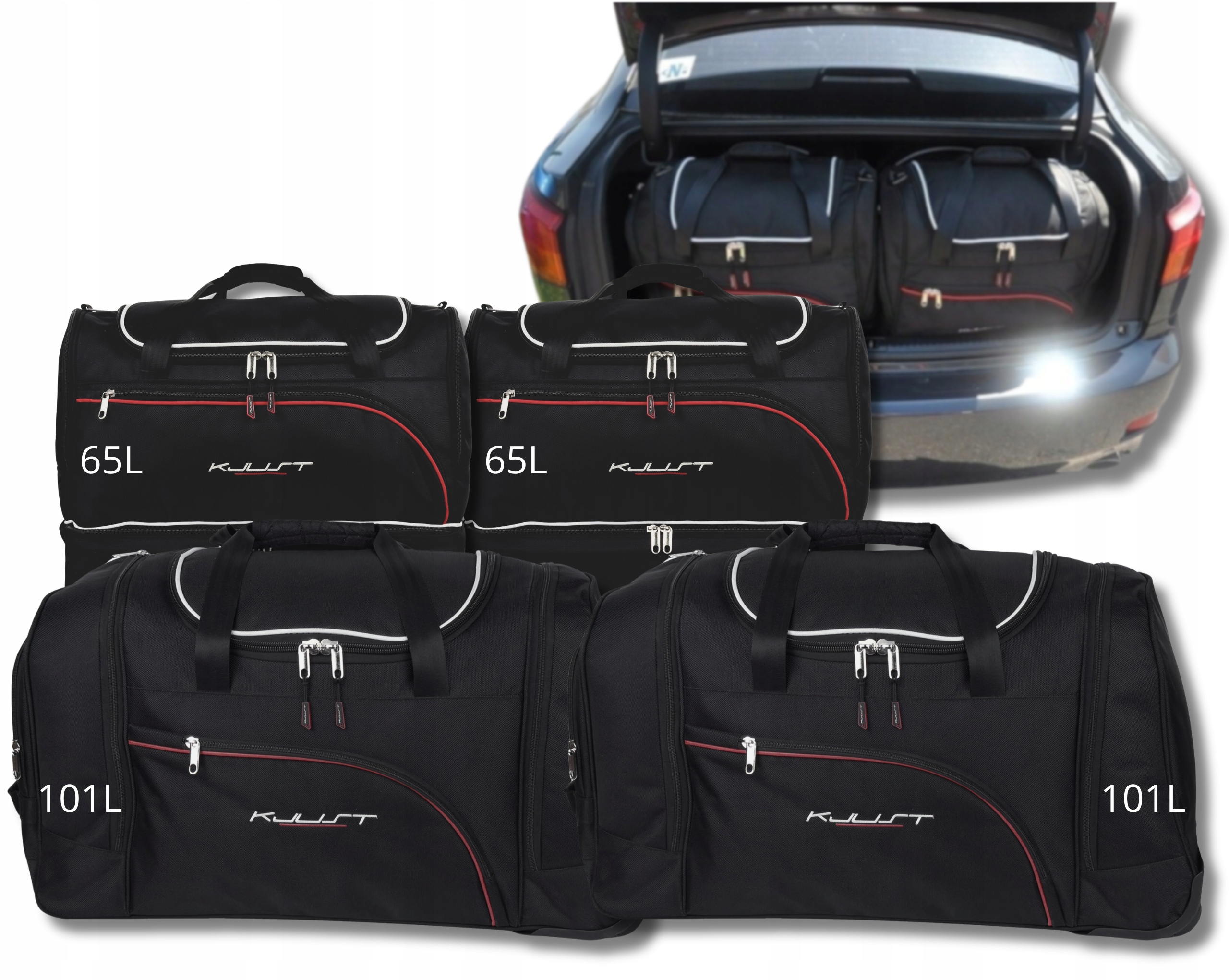 Sada tašiek Komplet Kjust do batožinového priestoru Lexus Is 2005-2012 4 ks