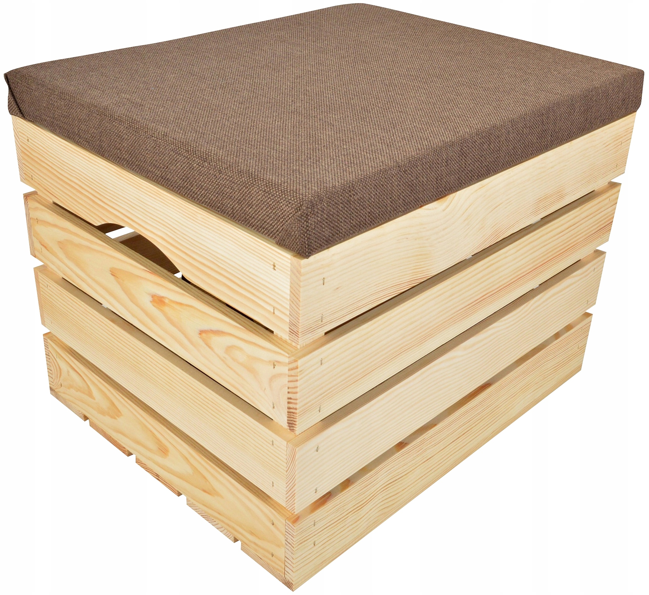 Dřevěná Skříňka Kufřík Sedadlo Úložný Prostor Borovice