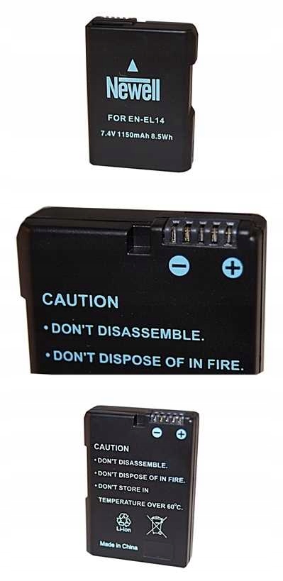 ŁADOWARKA+AKUMULATOR NIKON D3100 D3200 D3300 D3400 D5100 D5200 D5300 D5500 Stan opakowania oryginalne