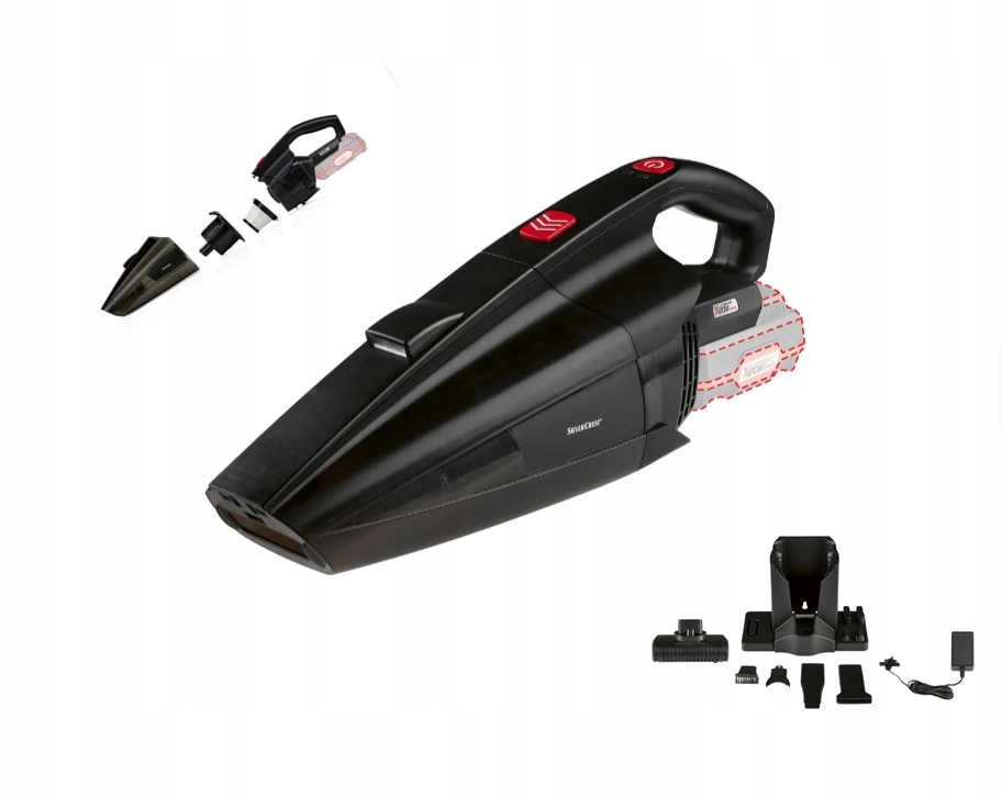 Odkurzacz ręczny Silvercrest SHSA20-LI A1 filtr Hepa Parkside X 20 V Team