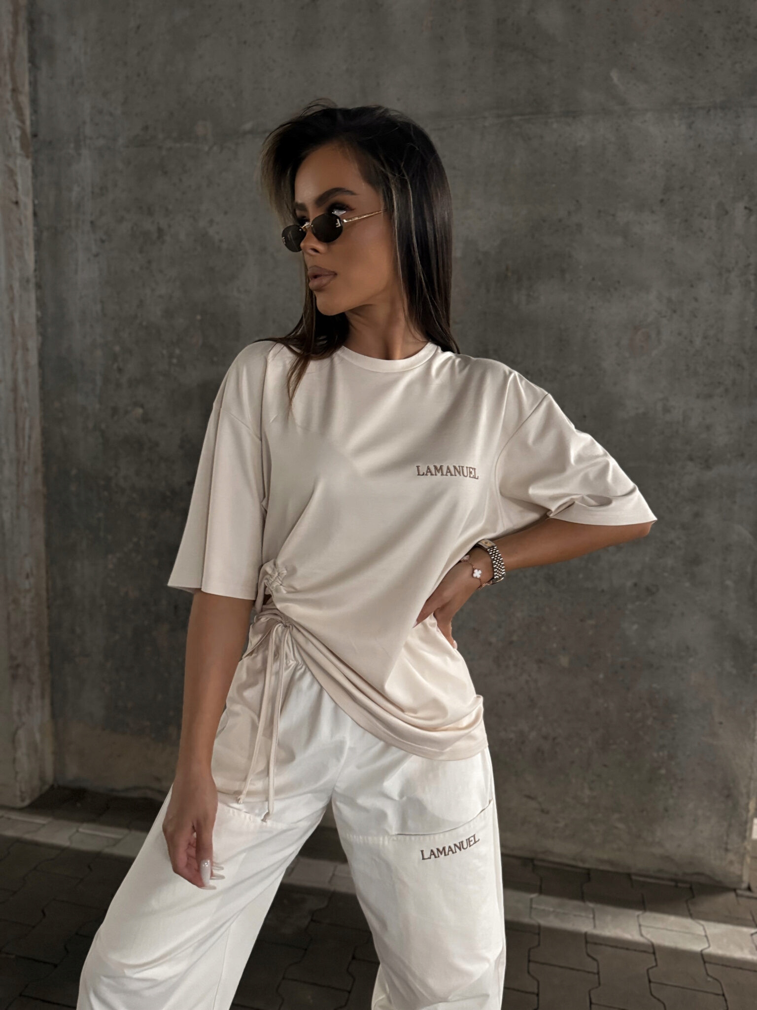 Tričko Future La Manuel [Barva Béžová, Velikost Univerzální]