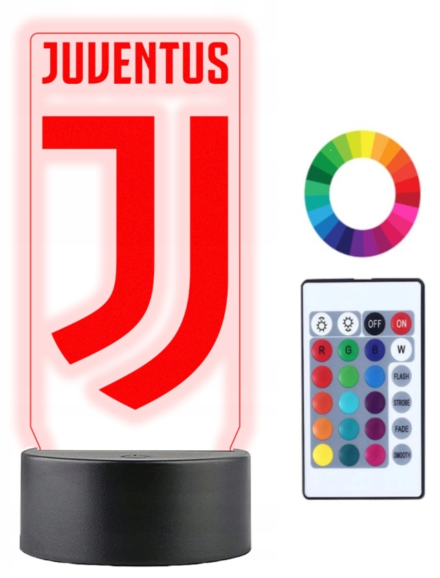 Lampka na biurko Juventus 16 kolorów LED PLEXIDO Kolekcja Exclusive Pro