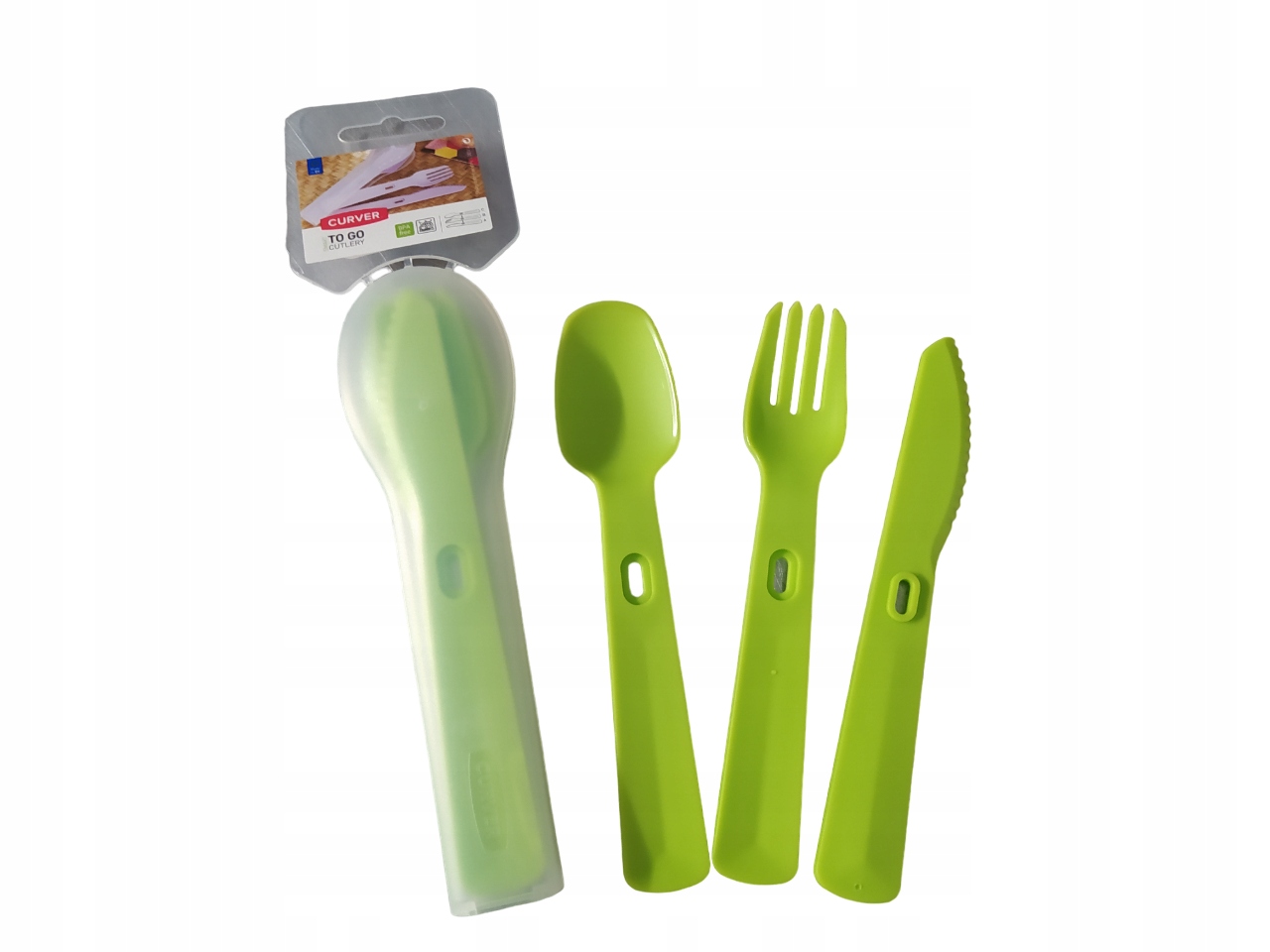 

Curver sztućce plastikowe w etui To Go Zielone