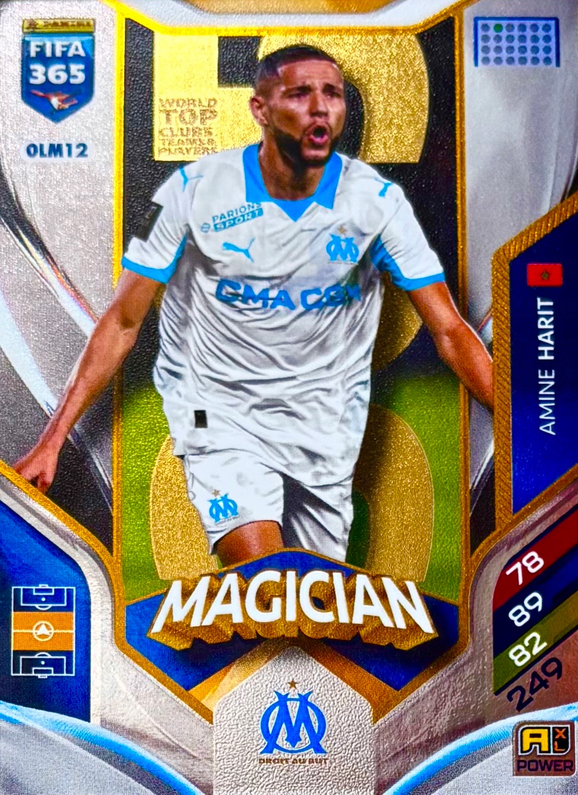 Panini Fifa 365 2026 Kick-off Power Magician OLM12 Amine Harit Olympique
