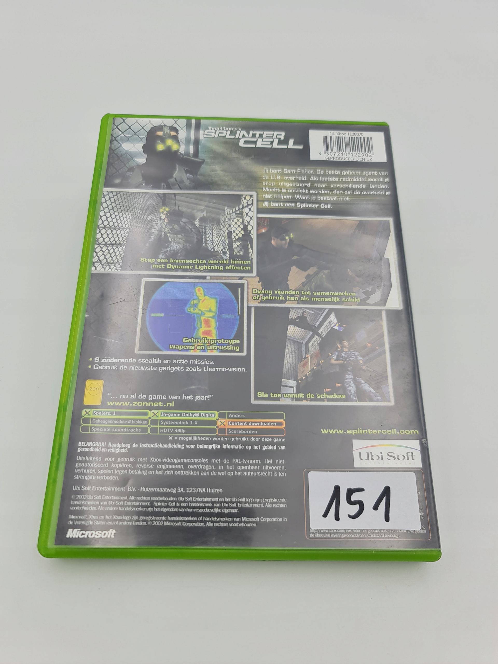 XBOX TOM CLANCY'S SPLINTER CELL Platforma Microsoft Xbox