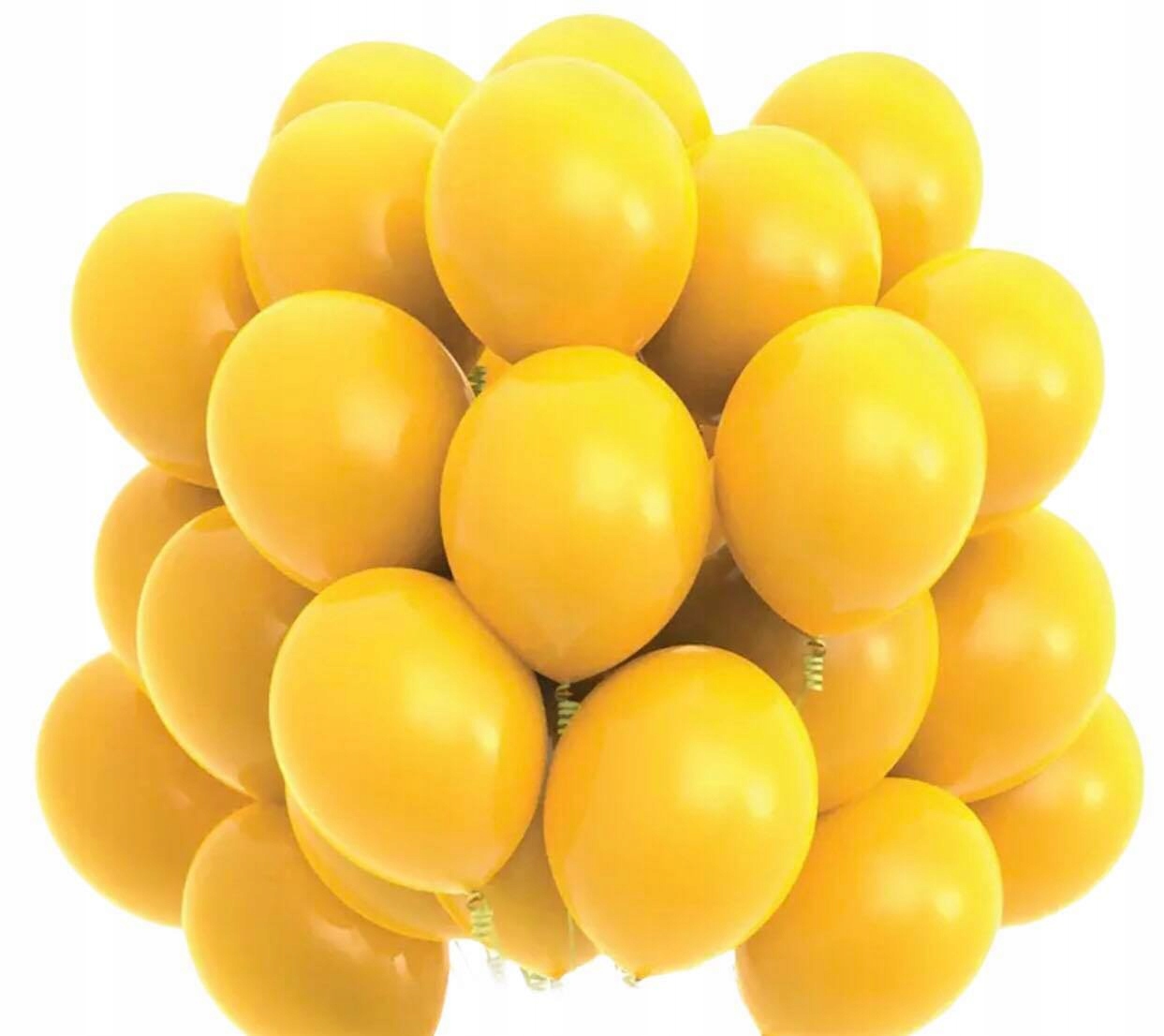 

Balony Żółte Duże Komunia Wesele 100SZT