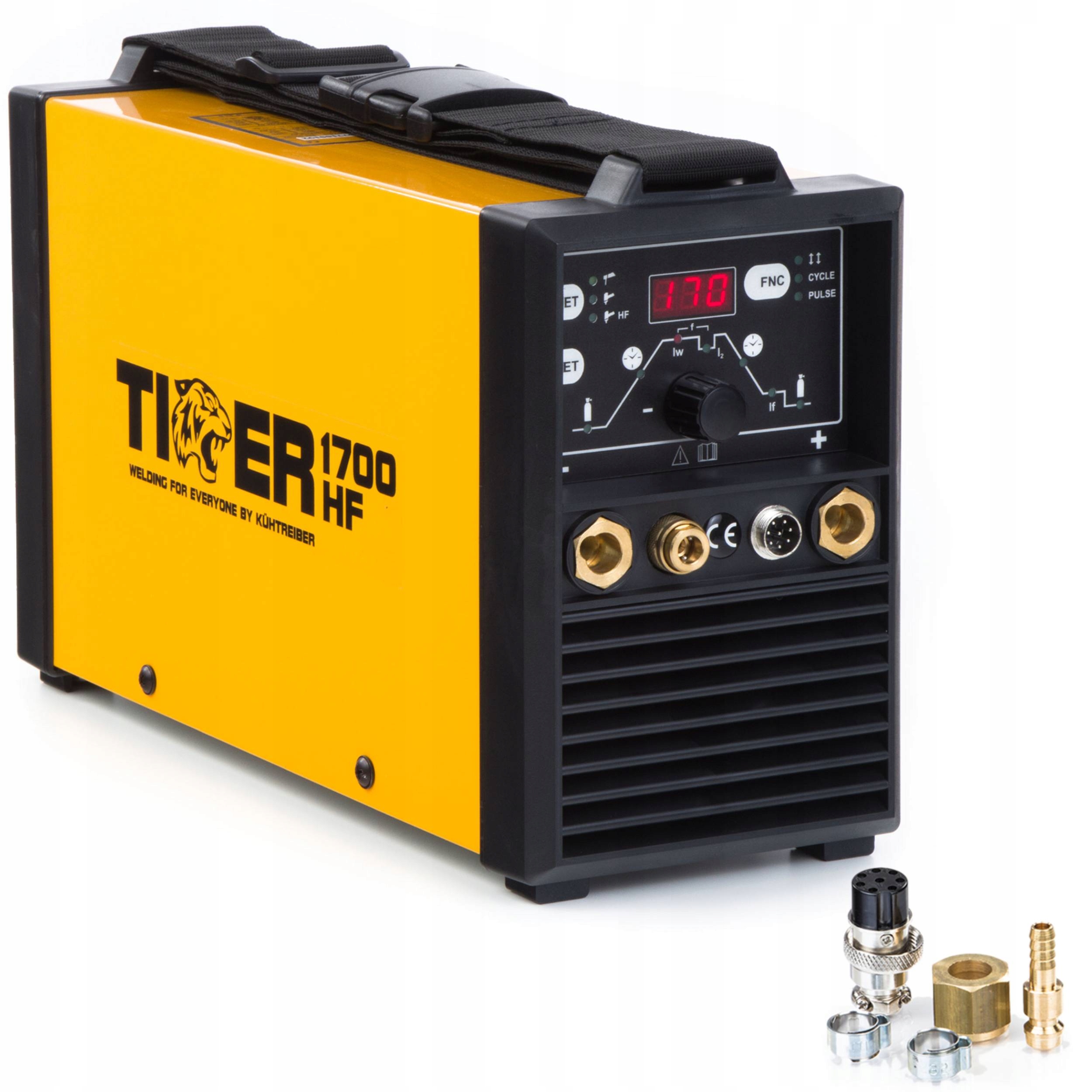 Invertorová Svářečka Tiger 1700 Hf Tig DC Puls Mma 230V 170A Hf Držák 4 M