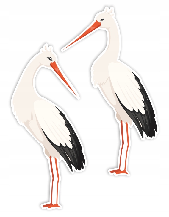 

Ozdoby Okienne Wiosna Duże Bociany (dwustronne)