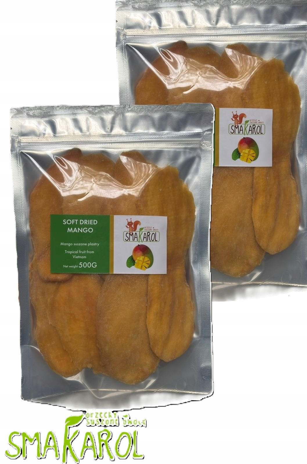 Levně Dried Mango Mango sušené plátky 1000 g (2 x 500 g)