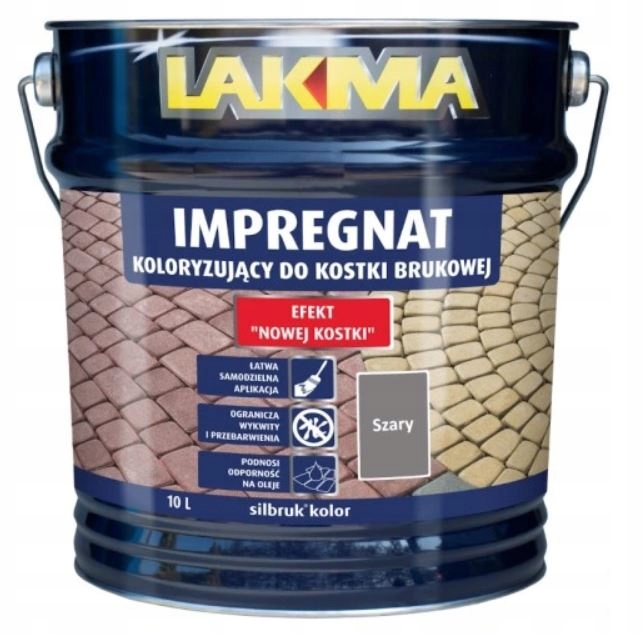 Silbruk Kolor Impregnat Do Kostki Szary 10 L