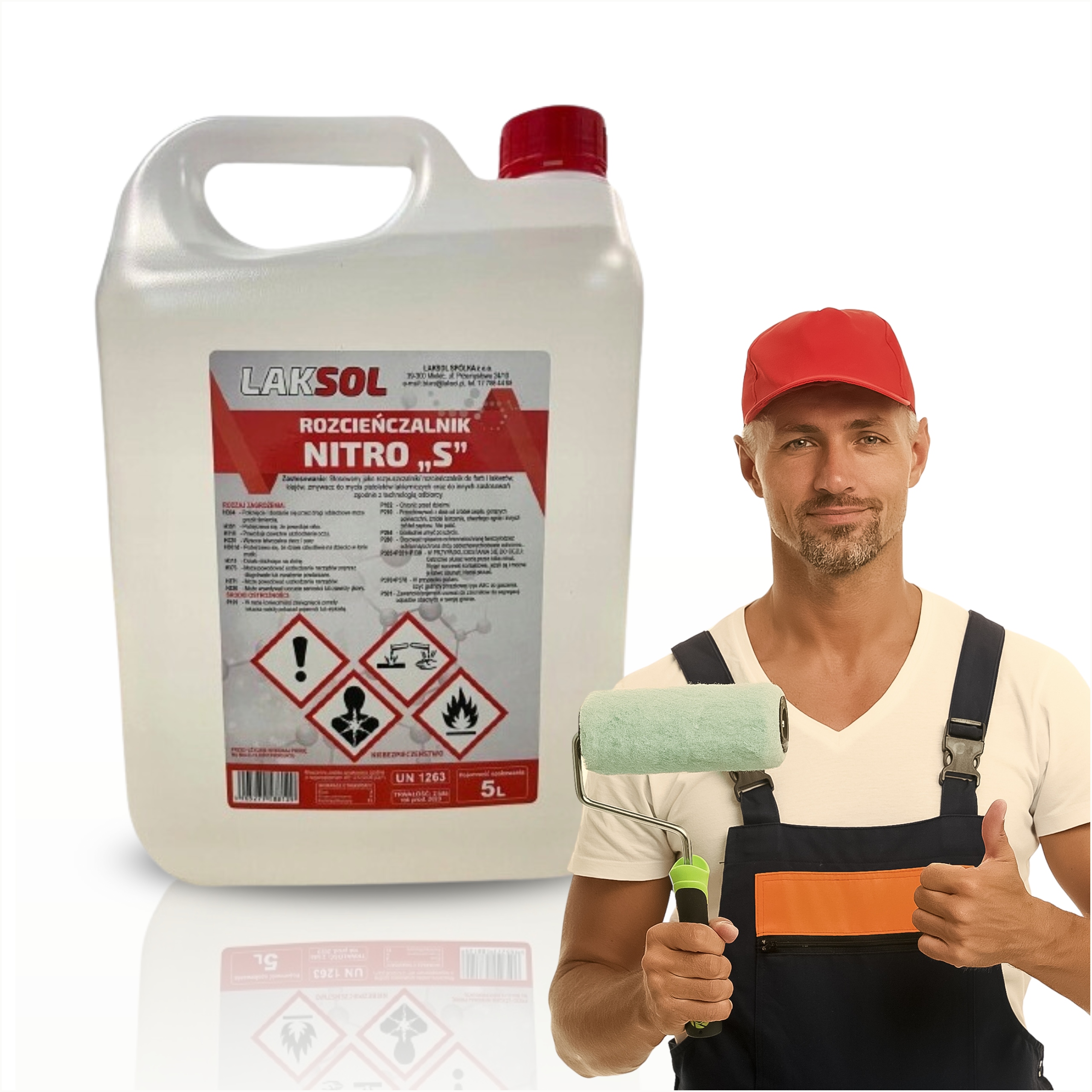 Rozpuszczalnik Nitro S Rozcieńczalnik do farb nitrocelulozowych 10 L 2 x 5L EAN (GTIN) 5905279188129