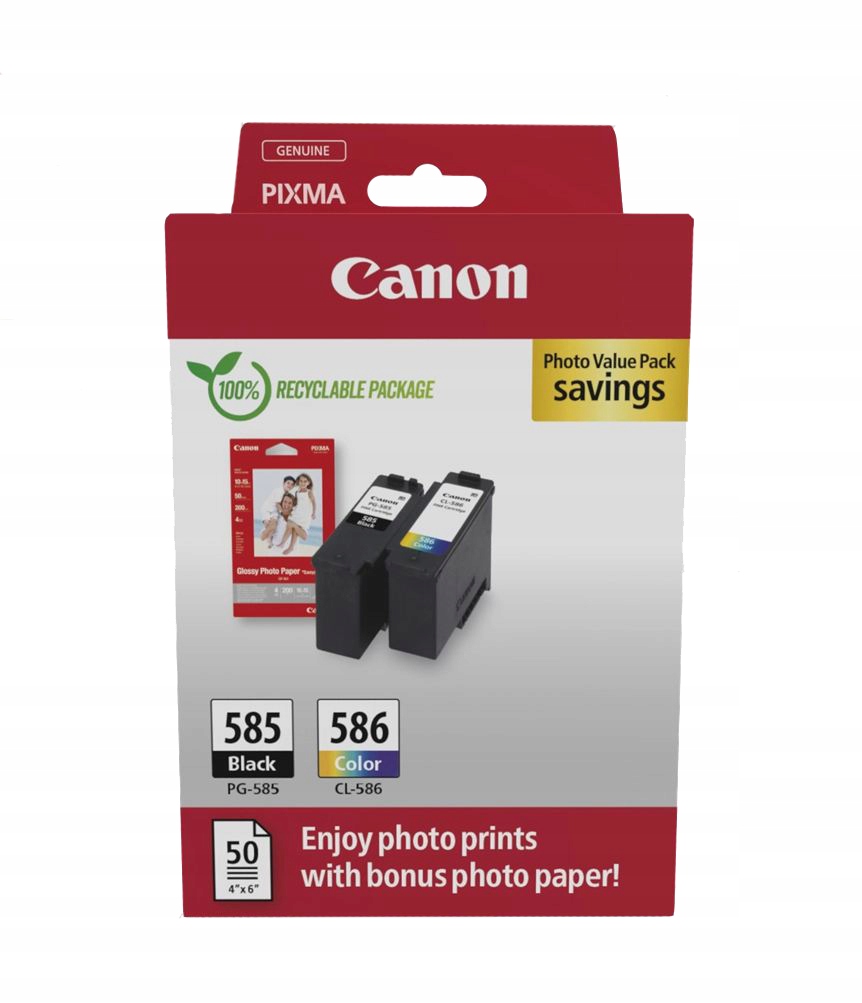 2x tusz org. Canon PG585 CL586 TS7650 TS7750