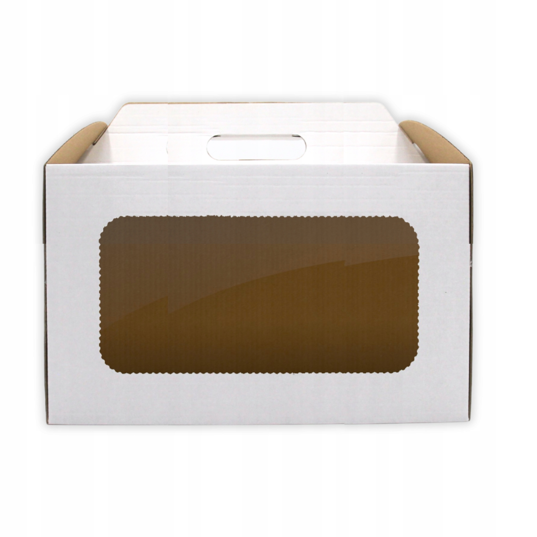 Karton tort z okienkiem 360x360x250 mm (60 sztuk)