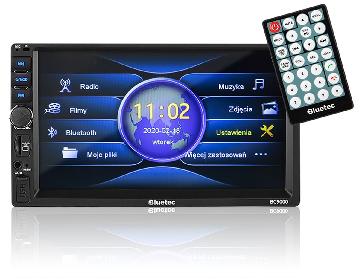 Radio Samochodowe 2DIN MP3 USB SD AUX Bluetooth