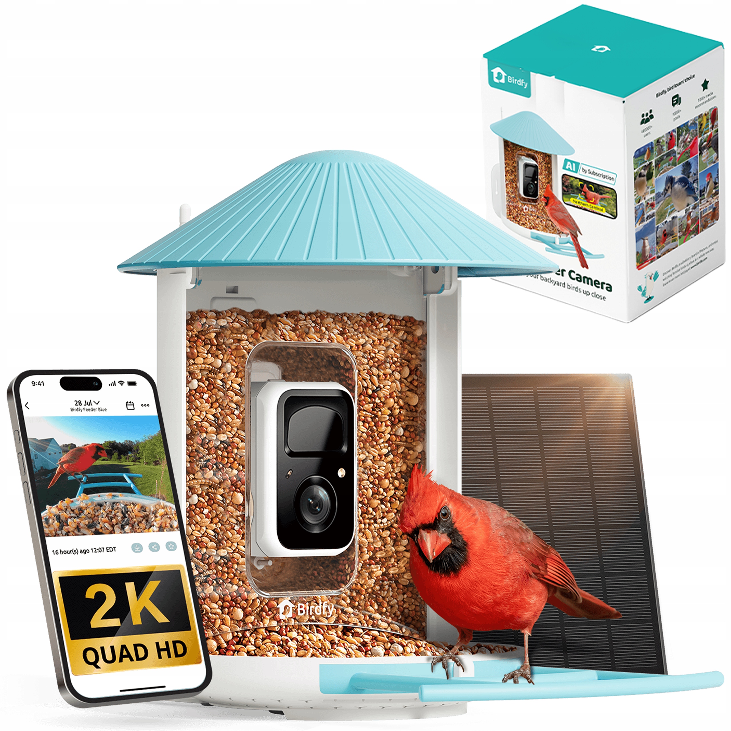 Birdfy Feeder Ai – Krmítko pro ptáky s kamerou Ai s rozpoznáváním druhů