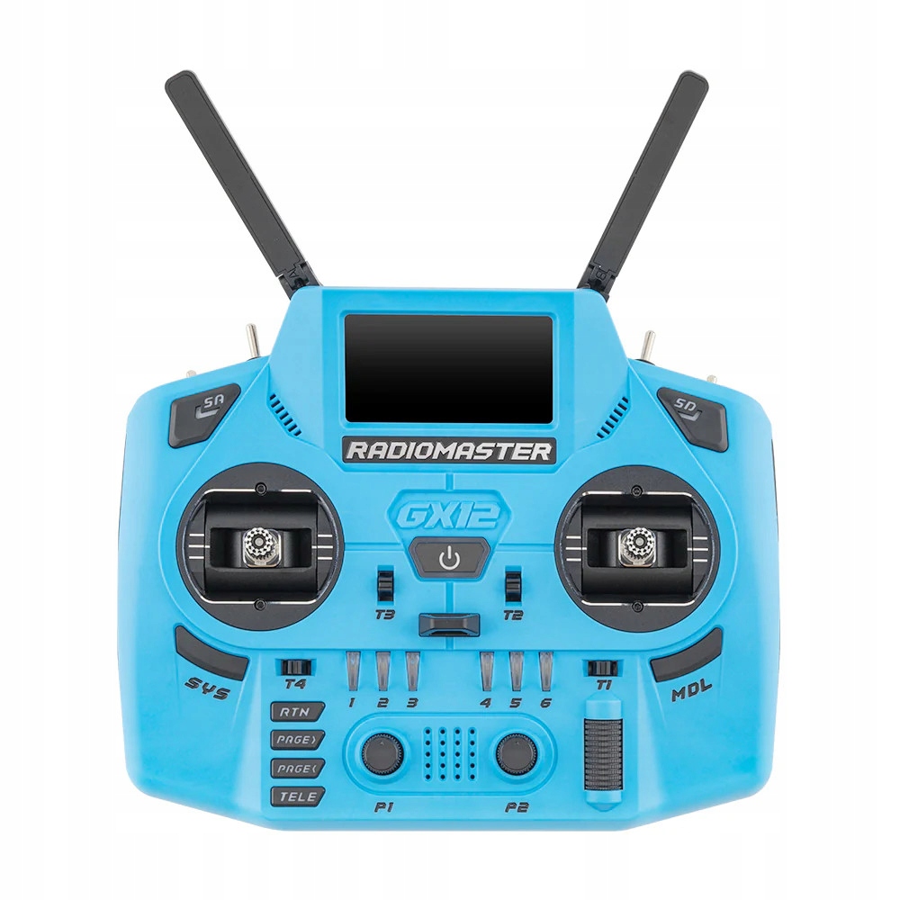 RadioMaster GX12 Crush Edition vysílač Elrs 2.4GHz 900MHz M2 modrý