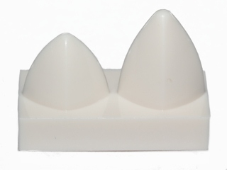 

Lego 15209 klocek 1x2 z zębami biały 2 szt Nowy