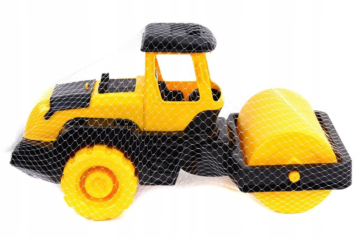 Walec dla chłopców Zabawka plastikowa Auto żółto-czarne Maszyny Budowlane
