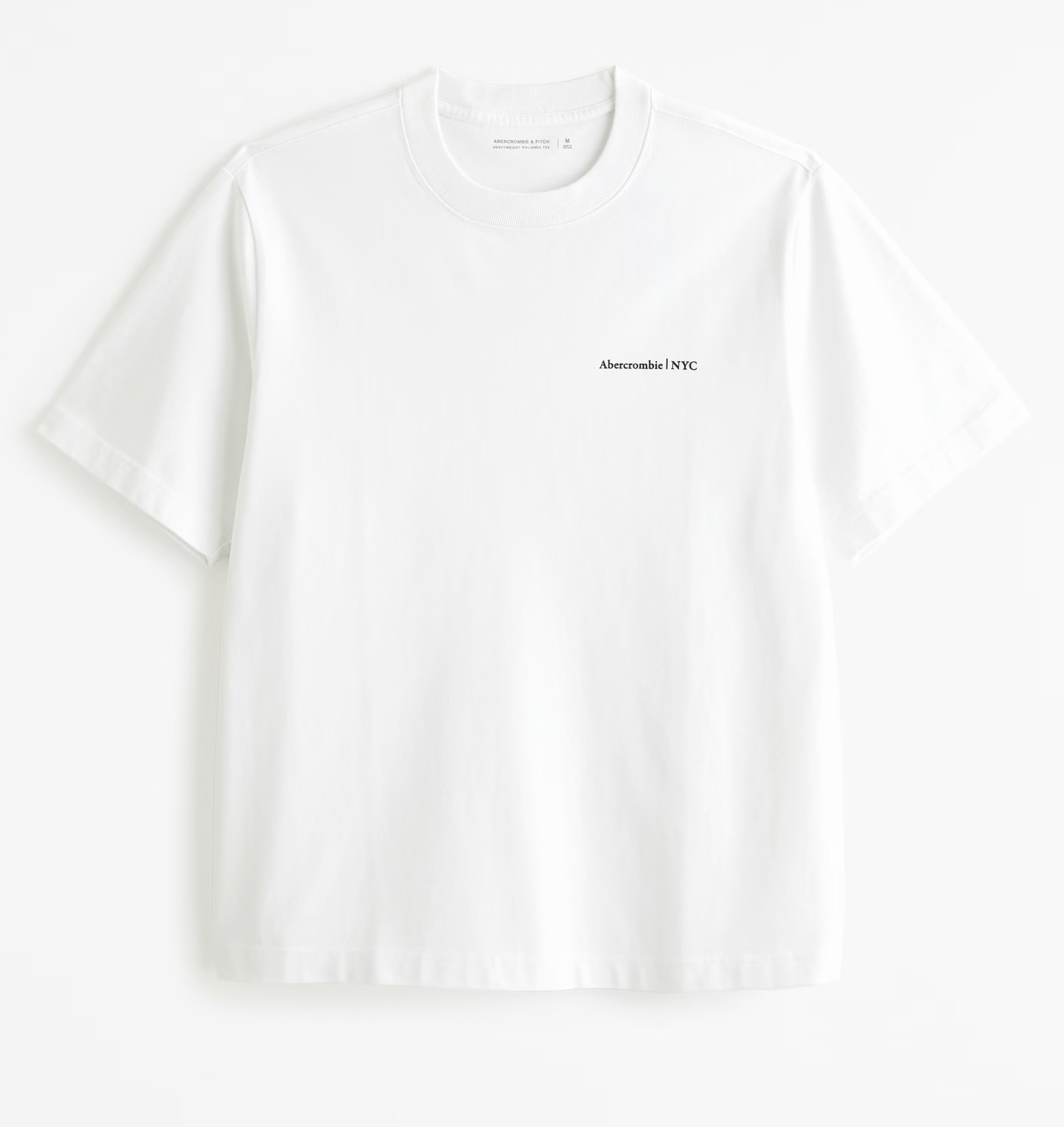 tričko Hollister Abercrombie&Fitch tričko XL/XXL heavyweight bílá