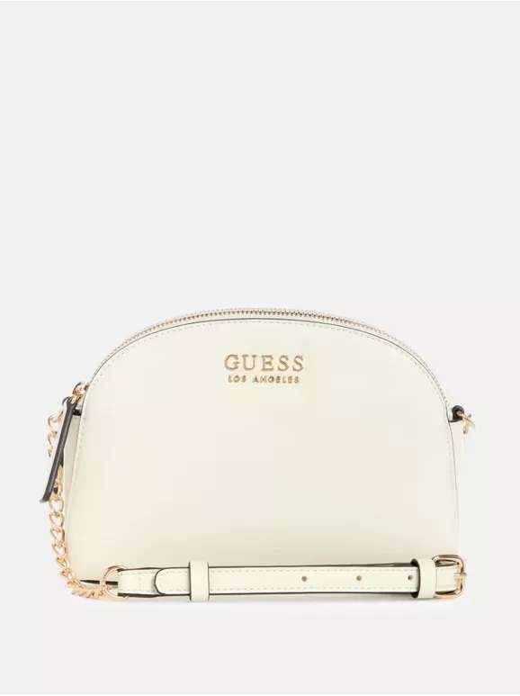 Guess dámská kabelka, crossbody Jennice mléčná