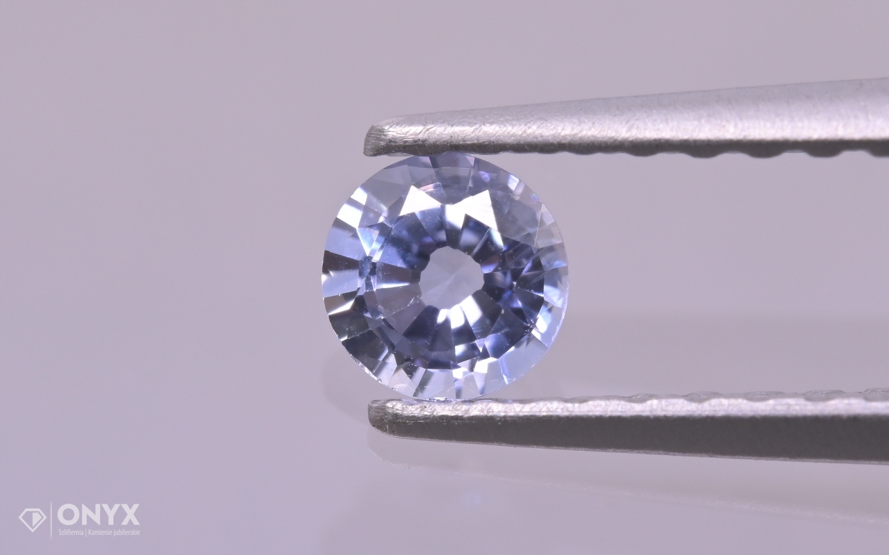 Fazetovaný safír kulatý fi 3,5 mm