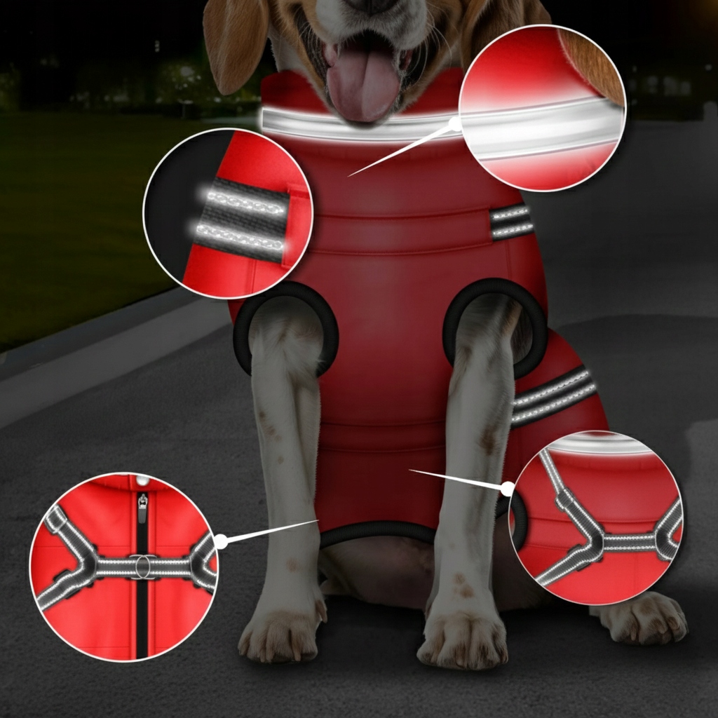 Levně Bunda Tresko červená M