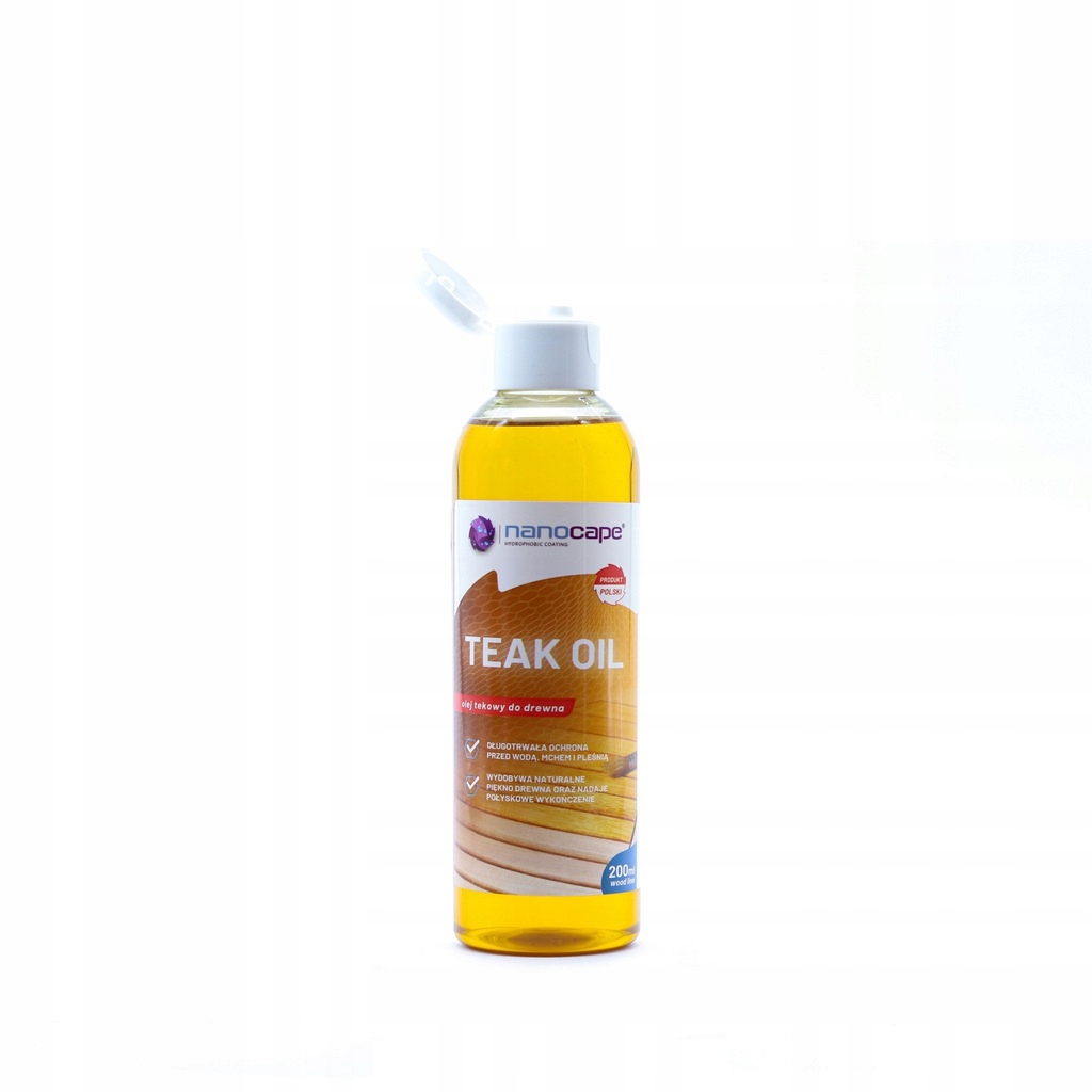Olej Tekowy do drewna naturalny Nanocape 200ml Marka Nanocape