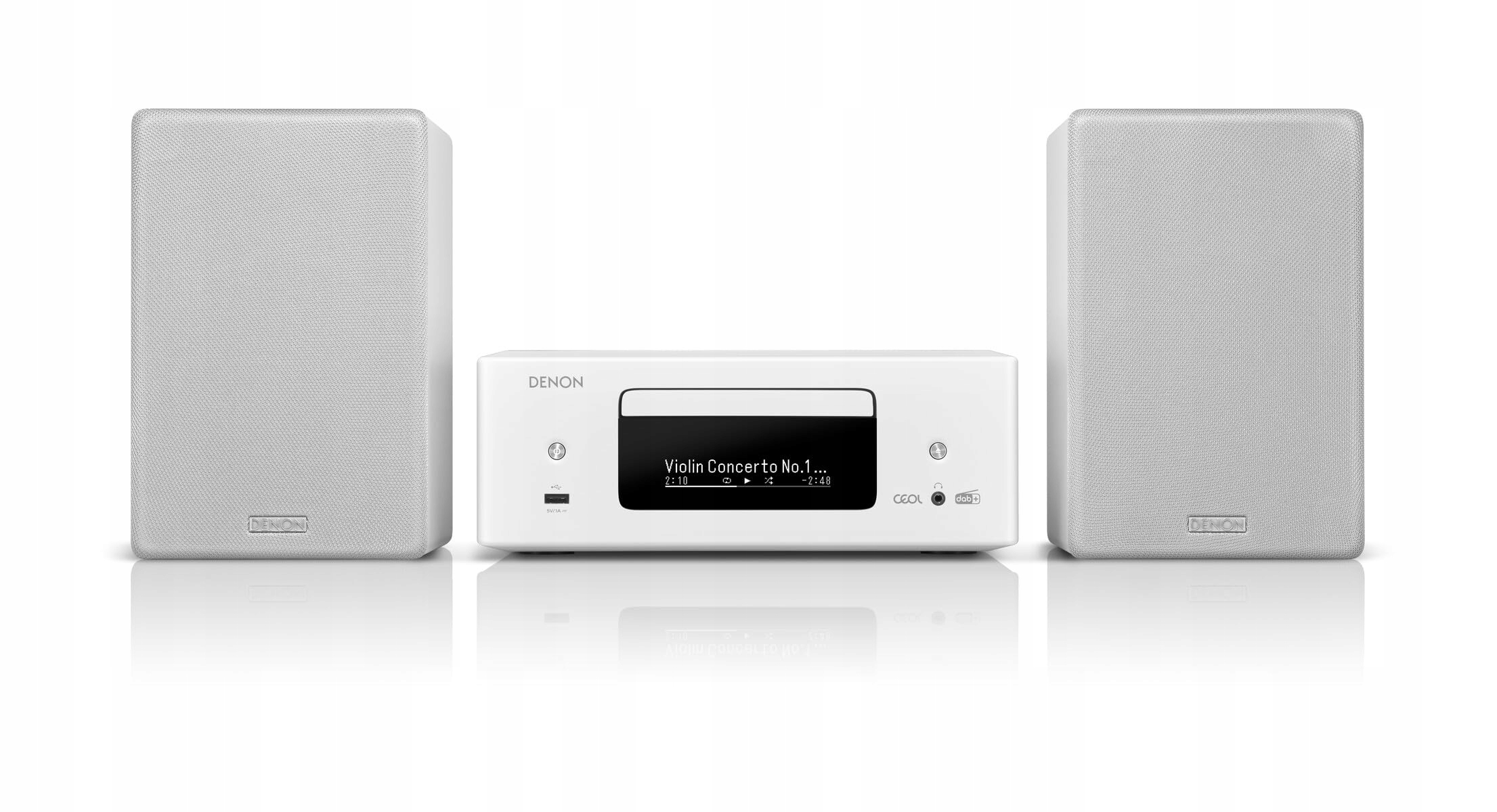 Denon Ceol N-12DAB HiFi systém, Bluetooth, bílý