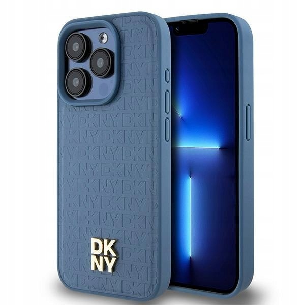 Dkny DKHMP15LPSHRPSB iPhone 15 Pro6.1" niebieski/blue hardcase Leather