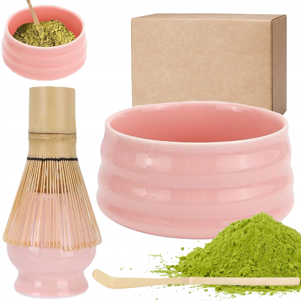 Dárková Sada Na Čaj Matcha Sada Metliček Matcha Se Šlehací Metlou 4EL.