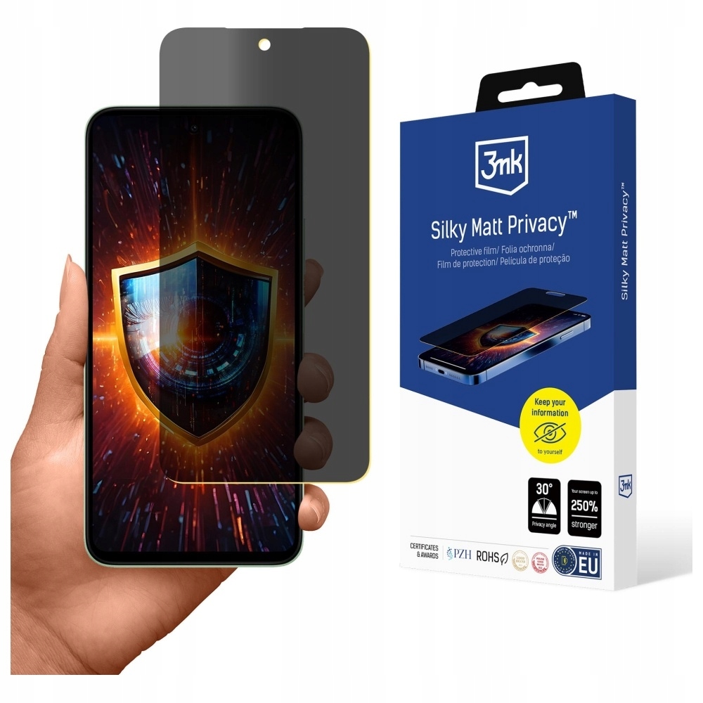 Sklo s privátním filtrem 3MK HardGlass Max Privacy pro Xiaomi Redmi 15 4G 15