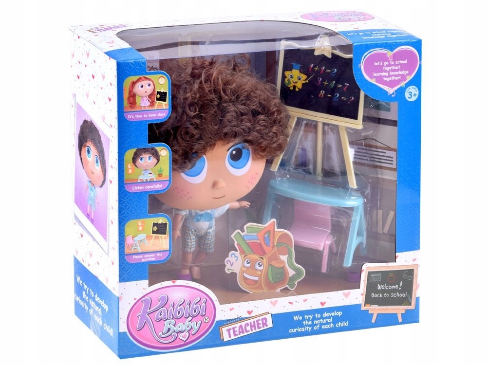 Lalka Tymek zabawa w szkołe tablica biurko ZA3399 Efekty brak