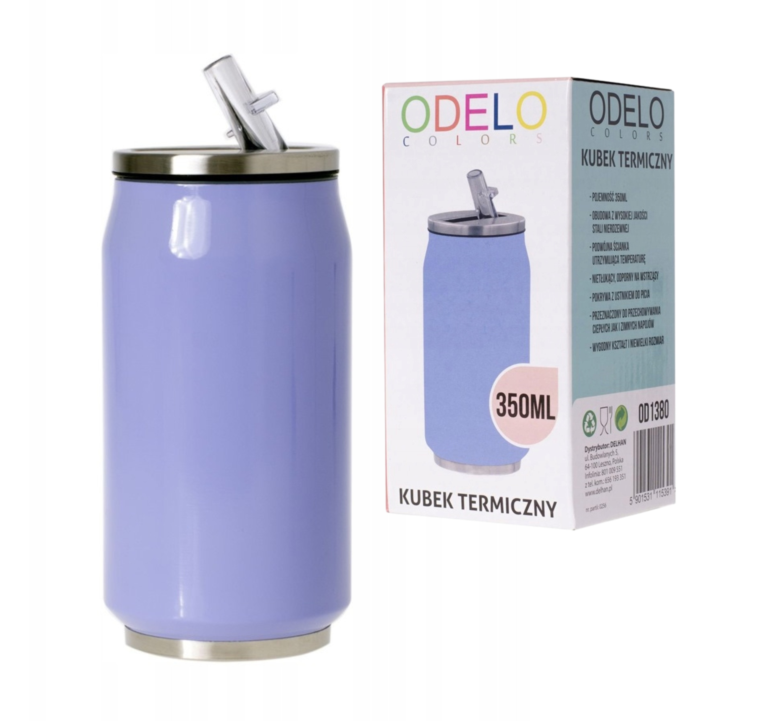 KUBEK TERMICZNY TERMOS AUTA SZKOŁY PUSZKA 350ML