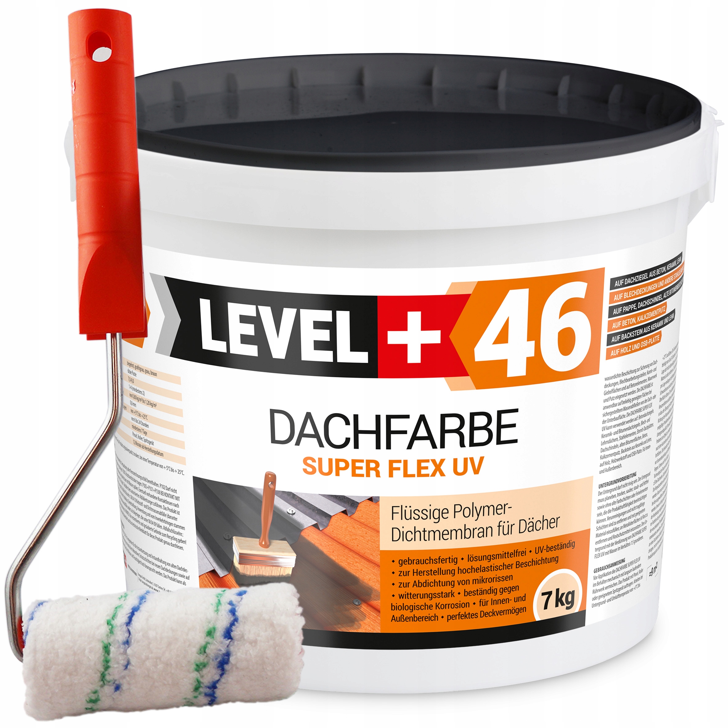 Barva Střešní Antracit 7 kg Malířský váleček 10 cm
