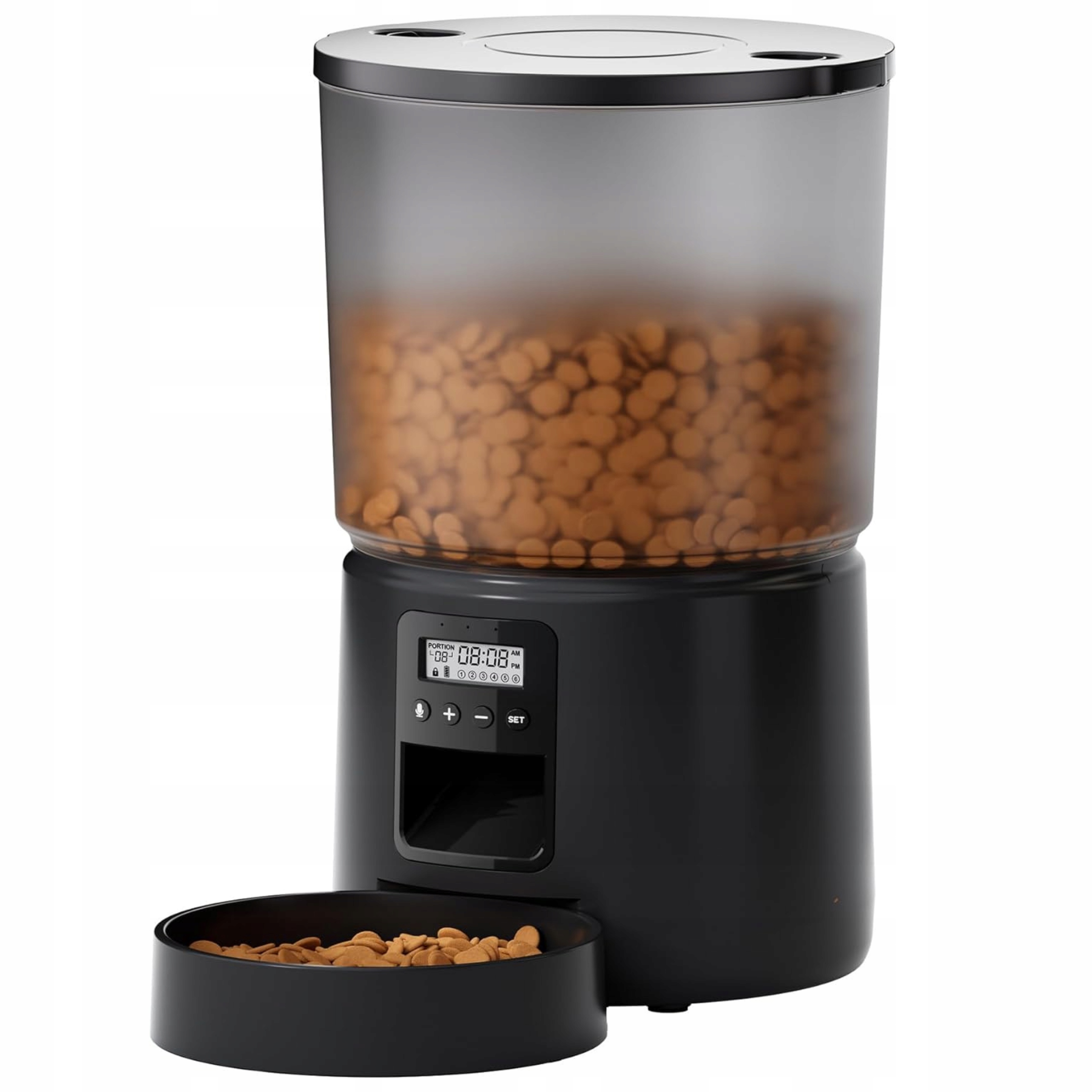 Levně Dávkovač krmiva Automatické krmítko 3000 ml Pro Psa Kočku Časovač 1-6 jídel