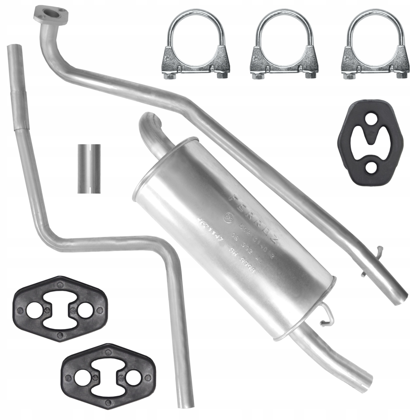 Глушник комплект для Ford Fiesta V 5 MK5 05 - 1.4 TDCI