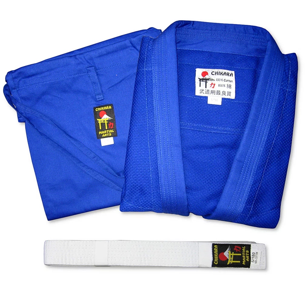 Judogi Chikara 450 G Judo Aikido 160 cm Niebieski