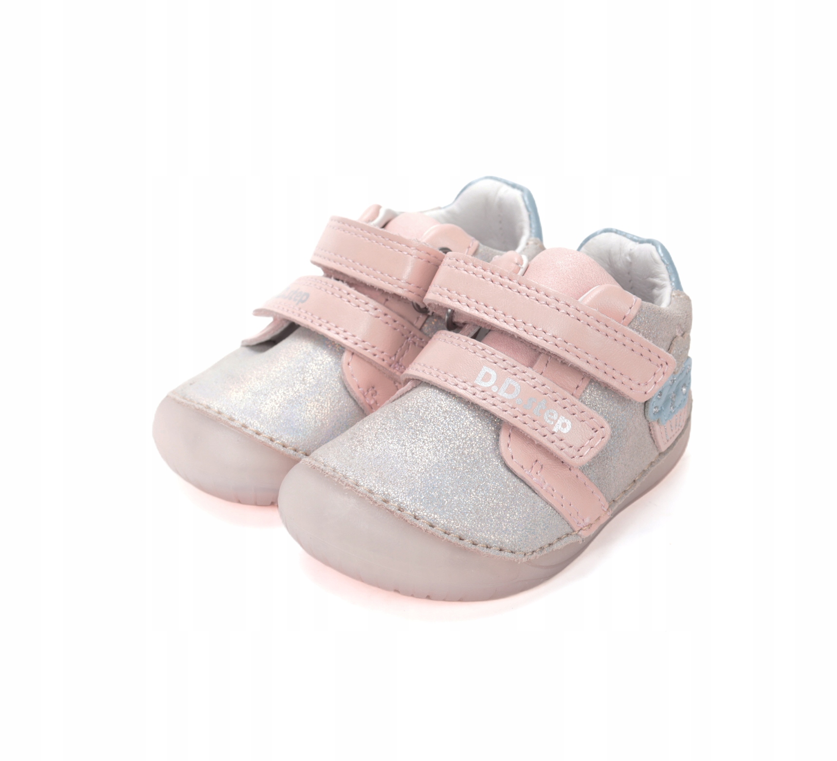 Buty dziecięce, skórzane DD step barefoot S070-61798 Champagne 20