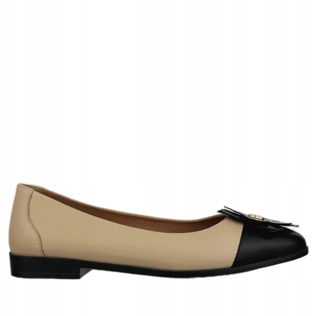 Dámské baleríny CheBello 4609-292-002-PSK-S371 Velikost 39, Béžová