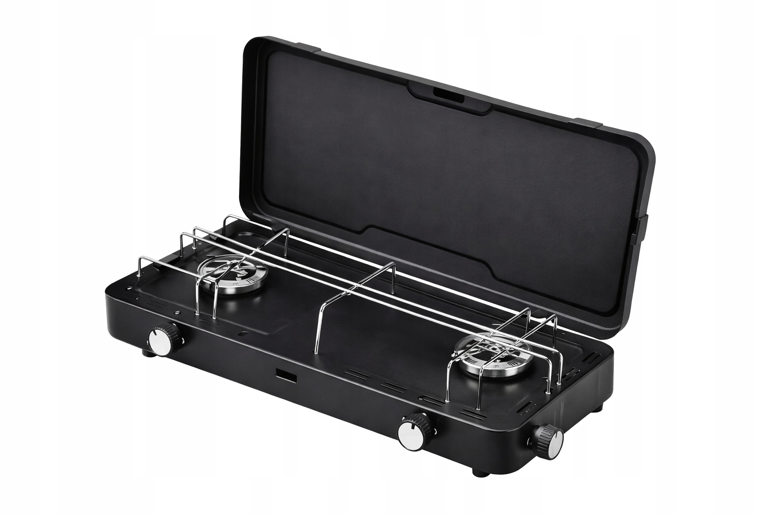 Dvojitý turistický plynový vařič 2×3 kW Piezo Camping Reduktor Hadice