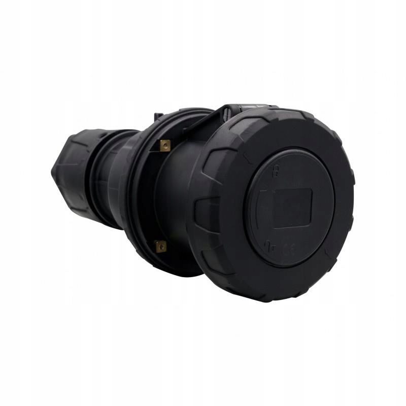 Prenosná silová zásuvka 63A/5P 380V-415V /fe/ IP67 čierna F7.0168