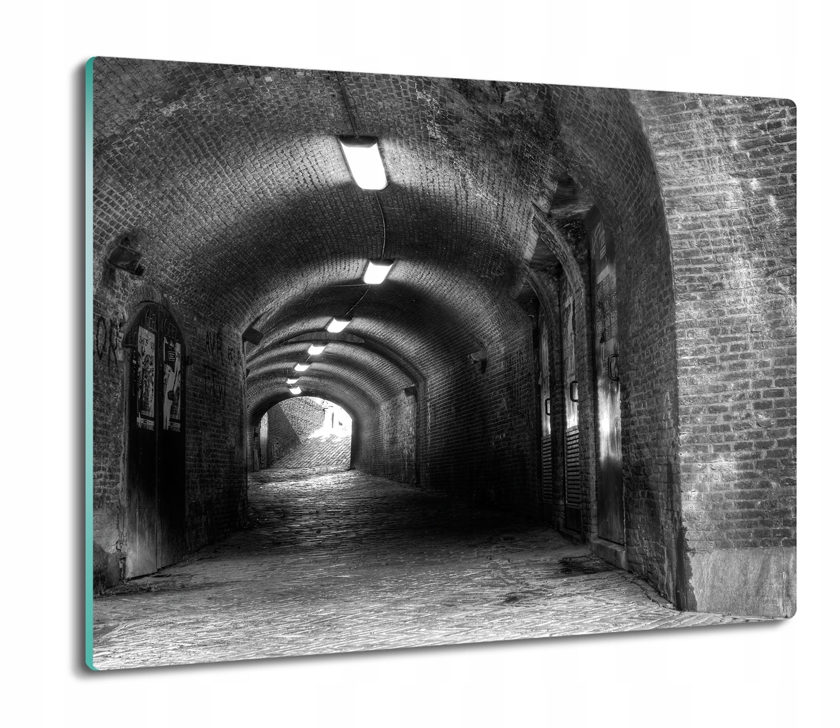 Deska na krájení Tvrzené Sklo do kuchyně 60x52 Starý tunel chodba